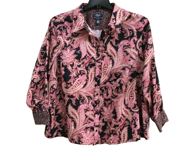 chaps plus size no iron shirts