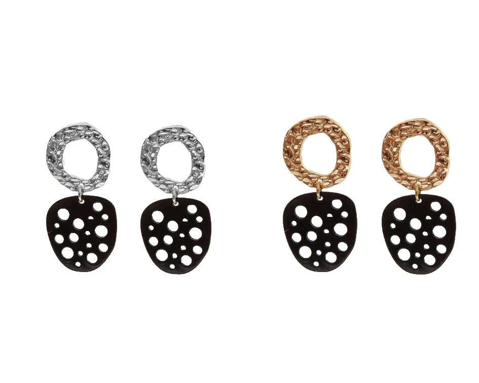 Resin Silver Plated Fashion Earrings