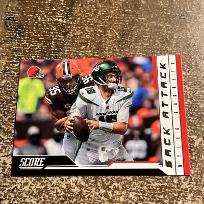 cleveland browns football helmet attack 2023 Score Sack #2 Myles Garrett Official NFL Card in Raw (NM or Better) Condition : Collectibles & Fine Art Malik Nabers (Knee) Impresses at
