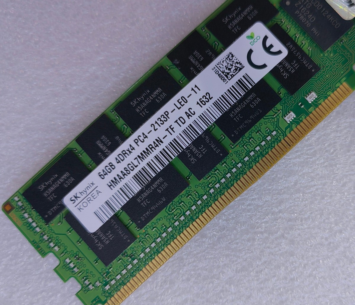 SK hynix 64GB DDR4 2133MHz Server LRDIMM RAM 4DRx4 PC4-2133P SK hynix 64GB DDR4 2133MHz Server LRDIMM RAM 4DRx4 PC4-2133P