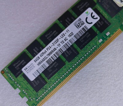 SK Hynix 64GB DDR4 2133 4DRx4 PC4-17000 HMAA8GL7MMR4N-TF 288p