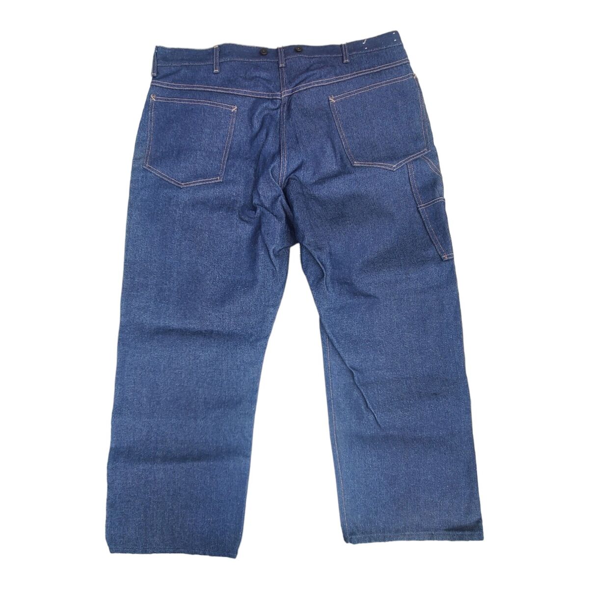 Vintage NWOT 70s Big Mac Jeans Carpenter Baggy Mens Orange Vintage NWOT 70s Big Mac Jeans Carpenter Baggy Mens Orange