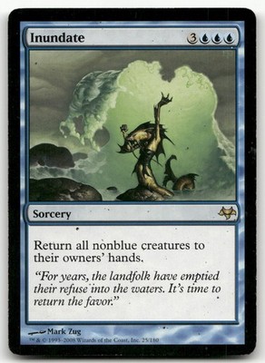 Inundate #25 (HP) Eventide EVE Magic MTG