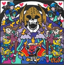 New MSYiii Painting on 8 x 8 painting Abstract Contemporary Graffiti Pop Art