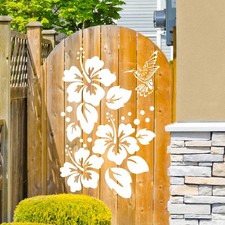 Large Flower Stencils for Wood Fence Hibiscus Stencil Painting Walls