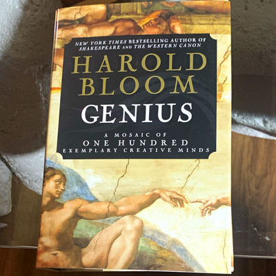 Harold Bloom Genius: A Mosaic of One Hundred Exemplary Creative Minds HC DJ
