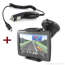 KFZ NAVI HALTERUNG + LADEKABEL passt für Medion GoPal E5455 P4410 EU P4635 P5255