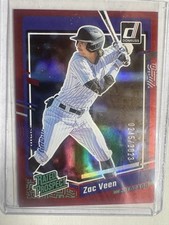 2023 Donruss - Holo Red #46 Zac Veen #/2023 Rated Prospect E1