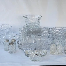 Vintage American Fostoria 3 Footed Dish Tidbit Plate Candy Dishes & More