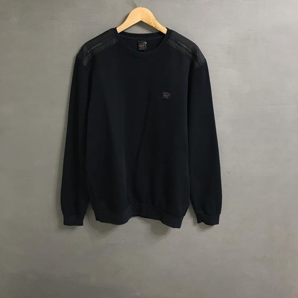 Men Paul & Shark Sweater Navy Polyester 42 / XL /