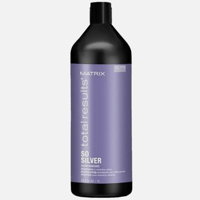 Matrix Total Result So Silver Color Obsessed Shampoo 33.8oz / 1L