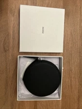 Baggu Black Leather Circle Wallet BNWT