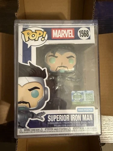Funko POP! #1568 Marvel Superior Iron Man Limited Edition LE 5000 + Protector