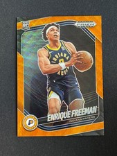 Enrique Freeman 2024-25 Panini Prizm Black Orange Wave /60 #245
