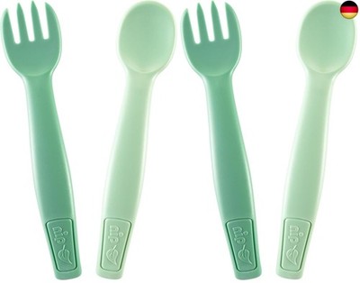 nip - Green Baby- und Kinderbesteck | ab 9 Monate |Nachhaltiges Besteckset mit