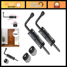 2 Pack Heavy Duty 8.5" Spring Loaded Latch Pin Sliding Barrel Bolt Lock for Do