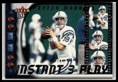 Peyton Manning 2000 Ultra Instant Three Play #1 IP Indianapolis Colts Card