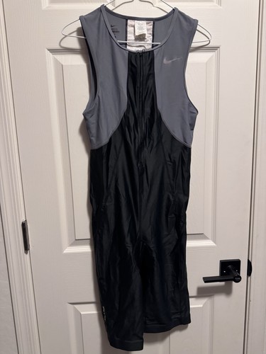 NIKE TRIATHLON TRI SPEED SKIN SUIT CYCLING SINGLET TRISUIT L LARGE LG MENS 1 PC