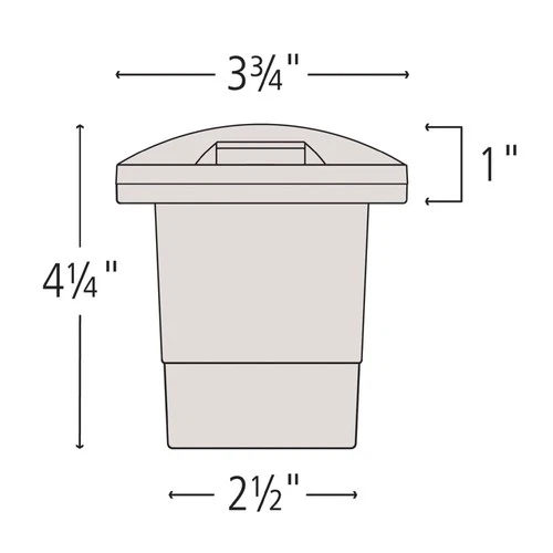 Hinkley Landscape Hardy Island 12V Well Light 3.75" Matte Bronze - Picture 4 of 10