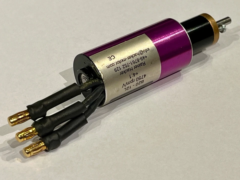 Hacker B20 12 L KV 4630 mit 4:1 Maxon-Getriebe - Bild 3 von 4