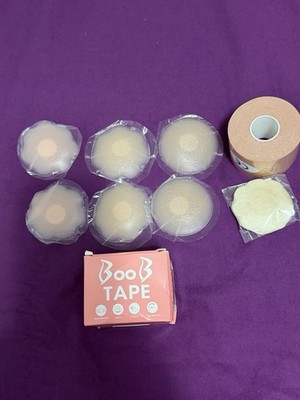 Boob Tape Set hautfarben Brust Tape + Silikon Pads neu