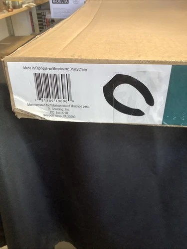 Proflo Elongated Open Front Commercial Toilet Seat. Black. PFTSCOF2000BL B1 - Picture 2 of 7