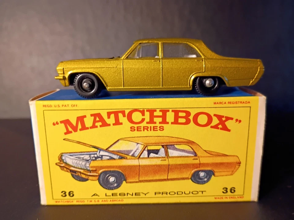 Matchbox #36C Opel Diplomat 1966 VN/ MINT In Crisp Original E4 Box - Image 4 of 4