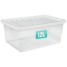 PLASTIC LADIES SHOE BOX STORAGE CLEAR STACKABLE UNIT DRAWER SET SPACE SAVING NEW