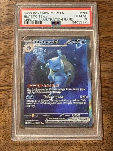 Blastoise EX 200/165 Scarlet & Violet Holo PSA10