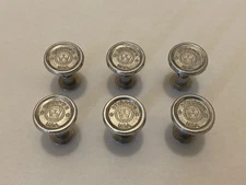 NEW - (6) DISSTON #3 HAND SAW MEDALLIONS & NUTS - U.S.A. - FREE SHIPPING