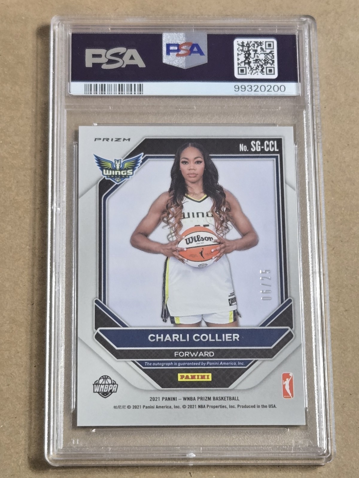2021 Prizm WNBA Charli Collier Autograph Auto RC MOJO #/25 PSA 9 Mint 🔥  view 2