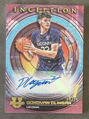 2022-23 Bowman Inception University - Autographs Donovan Clingan /75 (AU, RC)