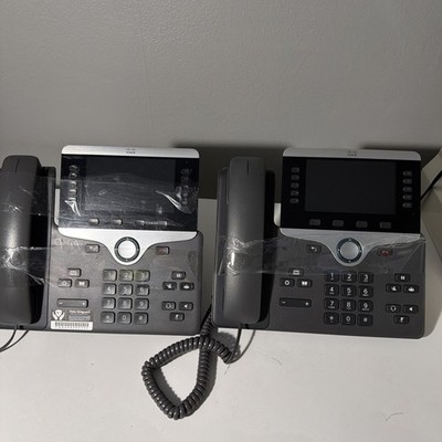 Cisco 8800 Ser. CP-8861-K9 Unified IP Endpoint VoIP Video Phone 2 pieces