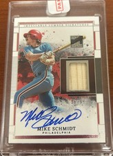 2025 Panini Impeccable MIKE SCHMIDT 🔥 Lumber Signatures Bat 🔥 Autograph #/99