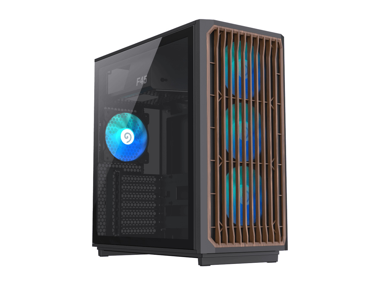 Корпус игрового компьютера GAMEMAX F45 BW Black USB30 Type C ATX Mid Tower wl 21290₽