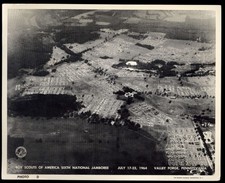 AERIAL VIEW Boy Scouts 6th National Jamboree July 17-23, 1964 VALLEY FORGE PA