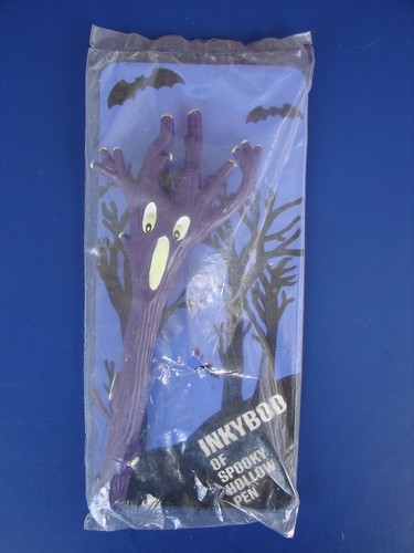 AVON INKYBOD Spooky Hollow Pen Glow In Dark Halloween Tree Pen NOS Vintage 1980s - Picture 2 of 13