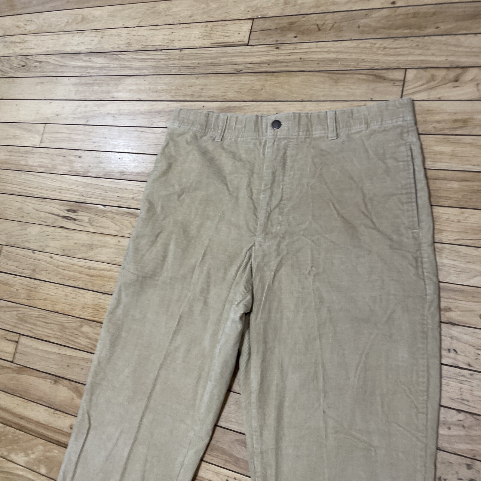 SCANDIA WOODS Corduroy Pants Men 34M Brown Western Preppy Cords Retro 90s 35x27