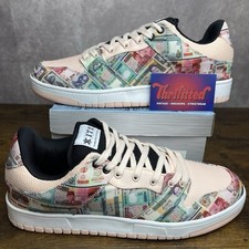 NUEVO Kito Wares Root Of All Evil Talla 13 Multicolor Dinero Hombre Personalizado Dunk Low