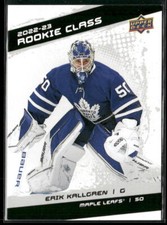 Erik Kallgren 2022-23 Upper Deck Rookie Class #RC-10 - Toronto Maple Leafs