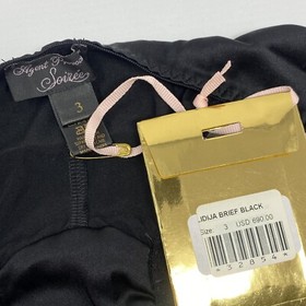 Agent Provocateur Lidija SOIREE Black Brief AP3 Medium NWT $690