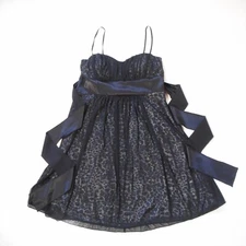 Mystic Dress Womens L Black Cheetah Sweetheart Neck Straps Prom Party Cocktail