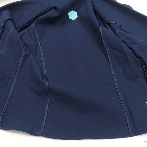 Denim & Company Navy Button Blazer - Picture 11 of 13