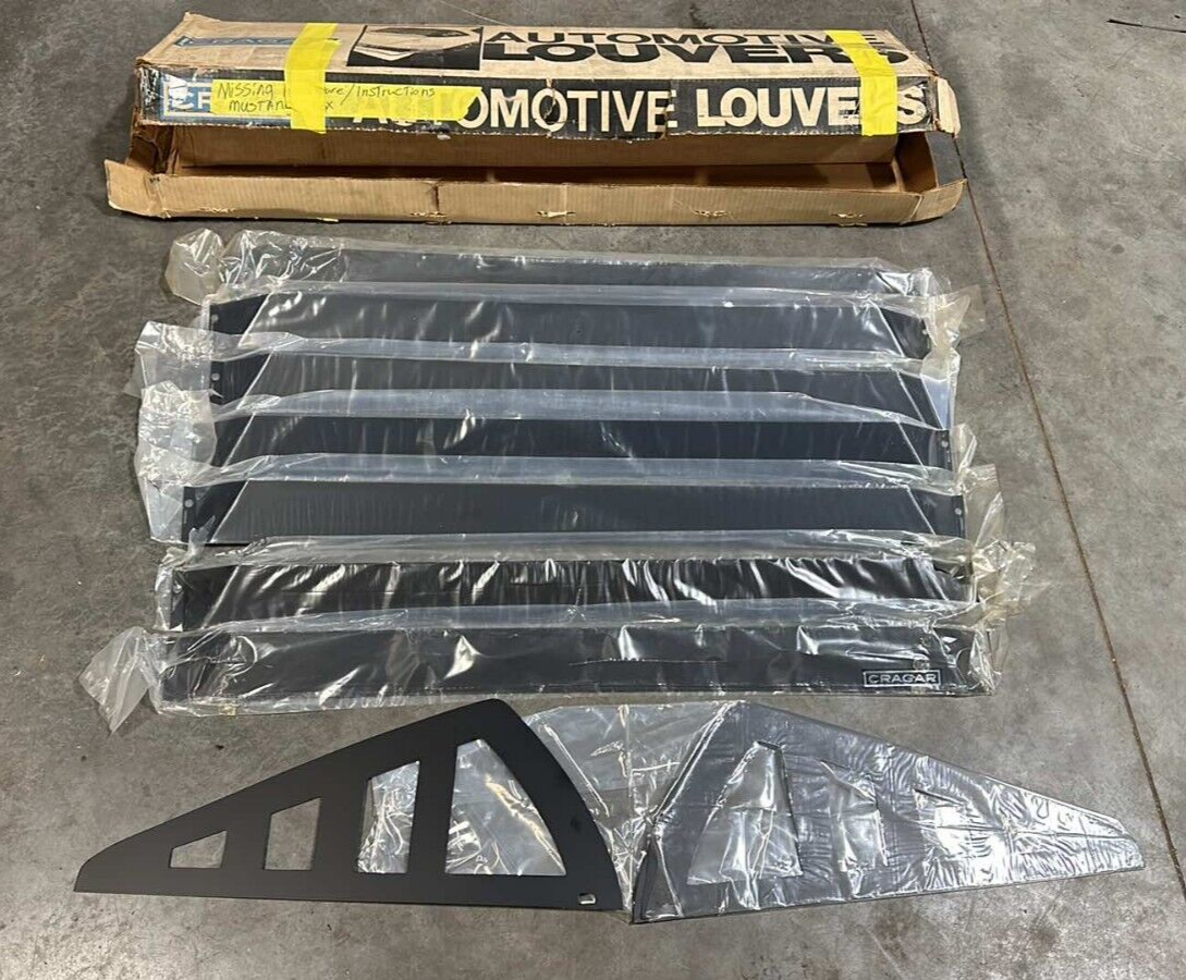 Vintage NOS Cragar Rear Window Louvers 1979-82 Ford Mustang Coupe