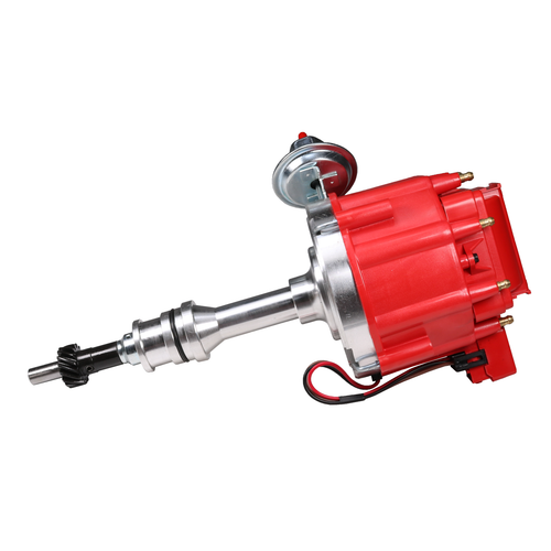 Red HEI Distributor For Ford 351W Windsor w/ 65K Hi-output Coil & Pigtails NEW - Picture 7 of 14