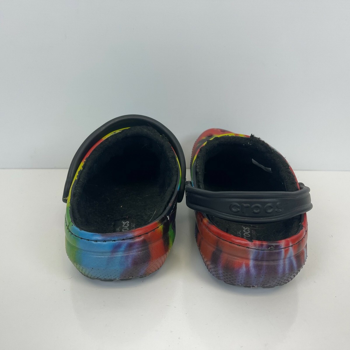 Crocs Classic Lined Tie Dye Clogs Heel Strap Size Mens 9 Womens 11 Amazon.com | Crocs Classic Marbled Tie-Dye Clog Pepper/Black  main image 2