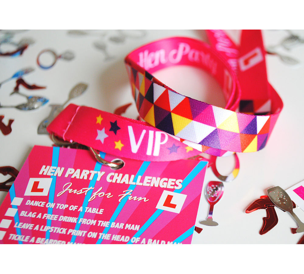 Hen Party Festival VIP Pass Lanyards Hen Do Party Dares