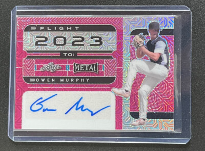 2022 Leaf Metal Draft FT-OM1 Owen Murphy Flight 2023 Pink Mojo Auto /3 Braves #2