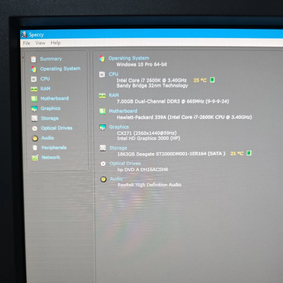 HP Compaq Pro 6300 SFF Core i7 2600k  14GB 2TB Win 10 Pro Computer. Highest Spec - Image 4 of 4