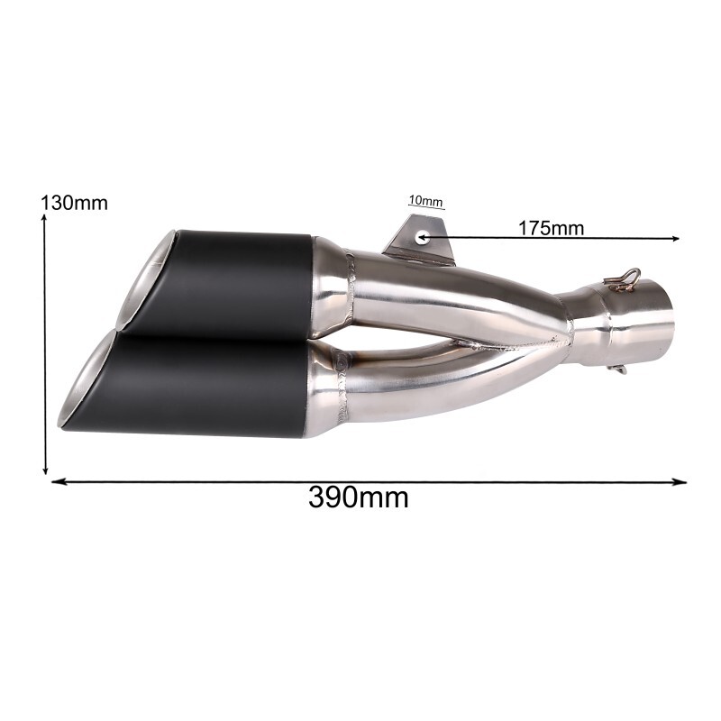 Exhaust muffler Twin for Ducati Monster 821 / 797 / 796